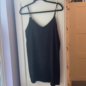 Black slip dress